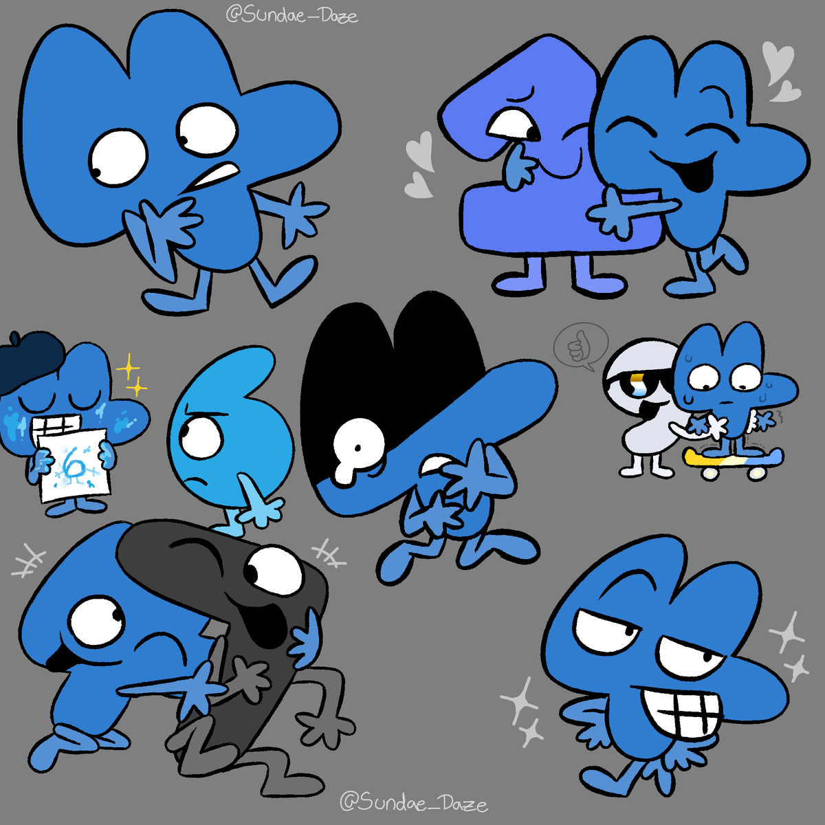 SundaeDaze's tweet photo. More doodles!! BACK INTO THE GREY VOID WITH THESE NUMBRS #osc #osctwt #bfdi #tpot #bfb https://t.co/0SwsKTbPd4