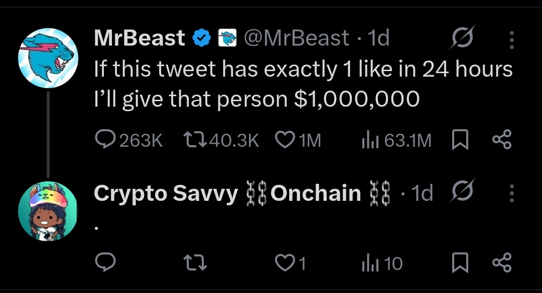 .Mr <a href="/MrBeast/">MrBeast</a> how about this ?