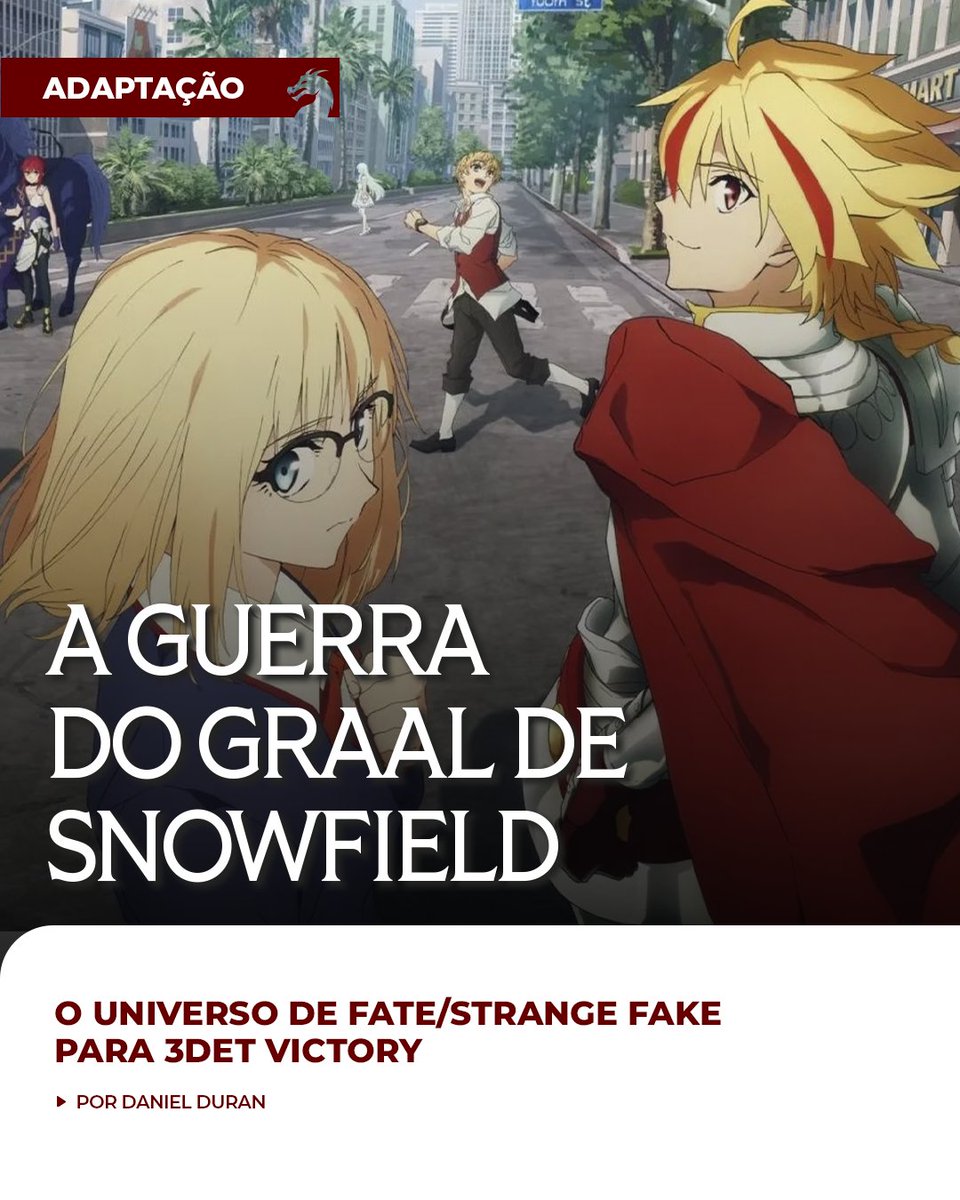 jamboeditora's tweet photo. ⚔️ A batalha vai começar na ADAPTAÇÃO de FATE/STRANGE FAKE! @durangeek apresenta regras para jogar no mundo do anime e fichas dos heróis lendários para #3DeT Victory
🕵️ Nesta edição de NEW GAME+, Davide Di Benedetto traz o implacável inspetor Javert McGee como um NPC pronto para investigar e perseguir os jogadores em #FabulaUltima