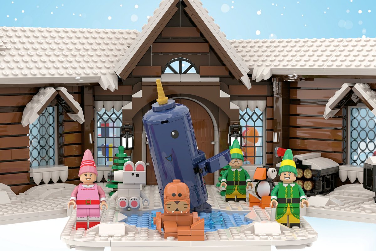 JOldbury's tweet photo. elf the movie is back on LEGO Ideas, trying to get back to 10k after reaching 10k twice! Please click the link and click support today to help us get into the review again to have another chance to have this set made and released by LEGO! https://t.co/e9Foq5BgNn #lego #legoideas https://t.co/FkEroSVLvD