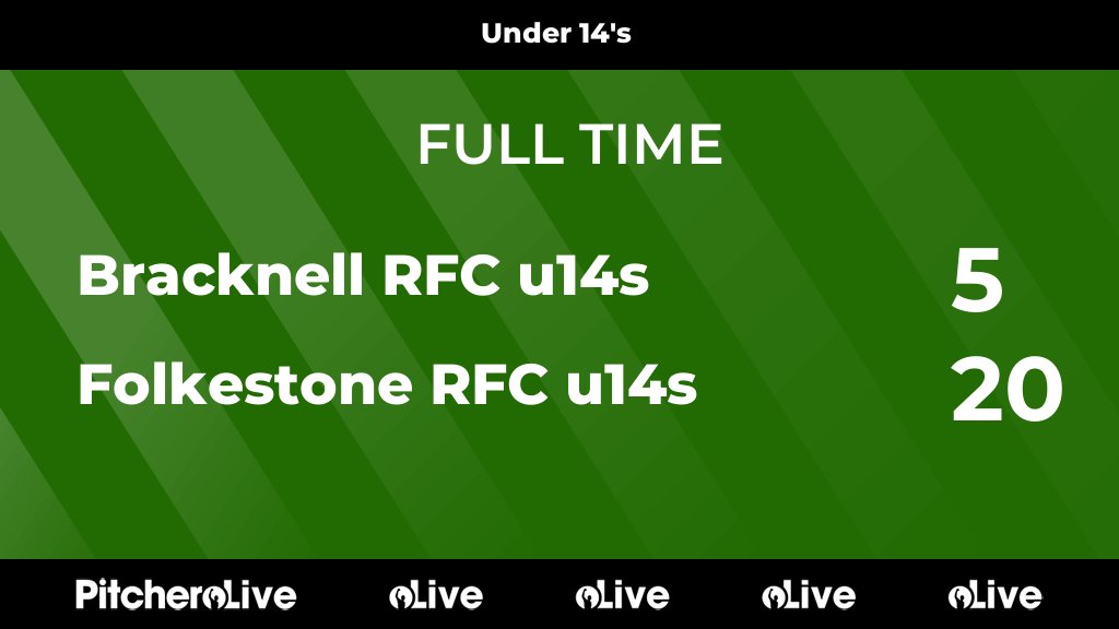 FolkestoneRFC's tweet photo. FULL TIME: Bracknell RFC u14s 5 - 20 Folkestone RFC u14s
#BRAFOL #Pitchero
https://t.co/a2bbkA8LG8 https://t.co/61iR7sy5Ew