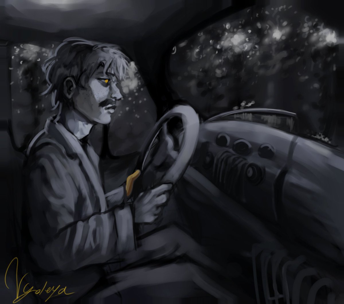 vyoleya's tweet photo. //vague malevolent threshold 2 spoilers

there are three people in the car
#malevolentthreshold #malevolentpodcast #malevolentfanart https://t.co/3RQ0NiorwE
