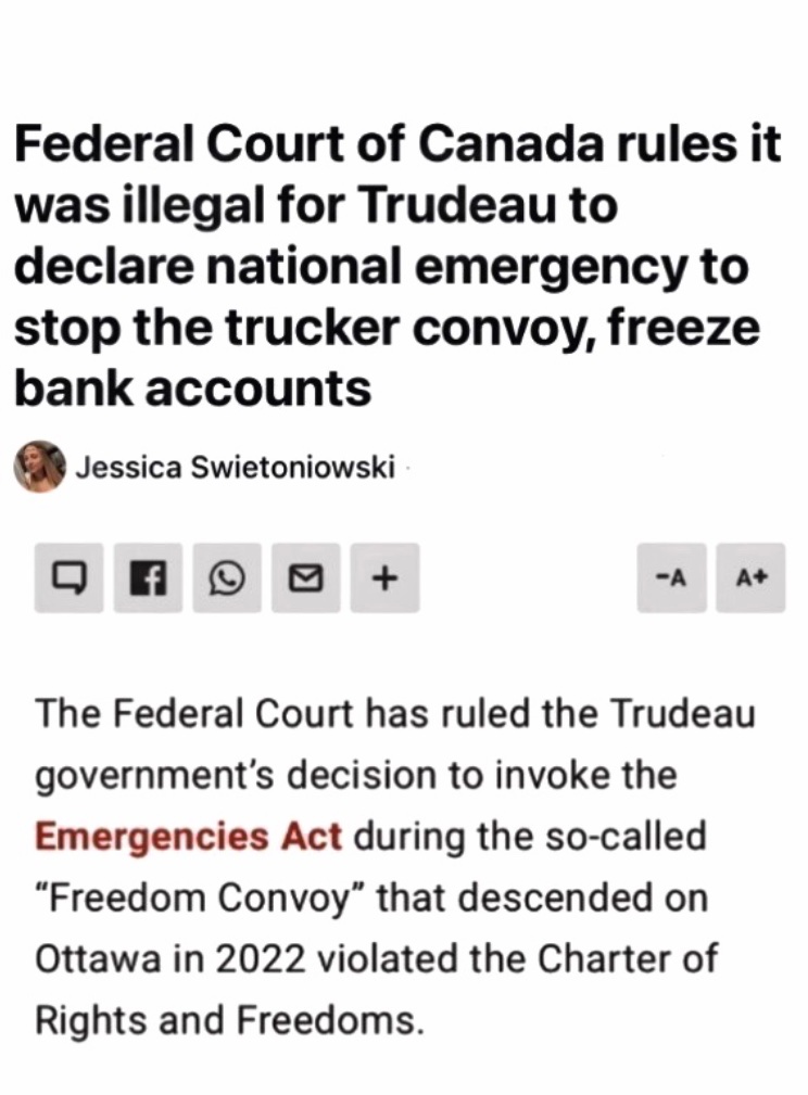 DelongNuna's tweet image. This is why the #Liberals wanted a majority. They will erase the fact their government lied to invoke the Emergency Act &amp;amp; violating our Canadian Charter of Rights.
They’re also shutting off cameras &amp;amp; locking up their ethics volitions for 30 years.