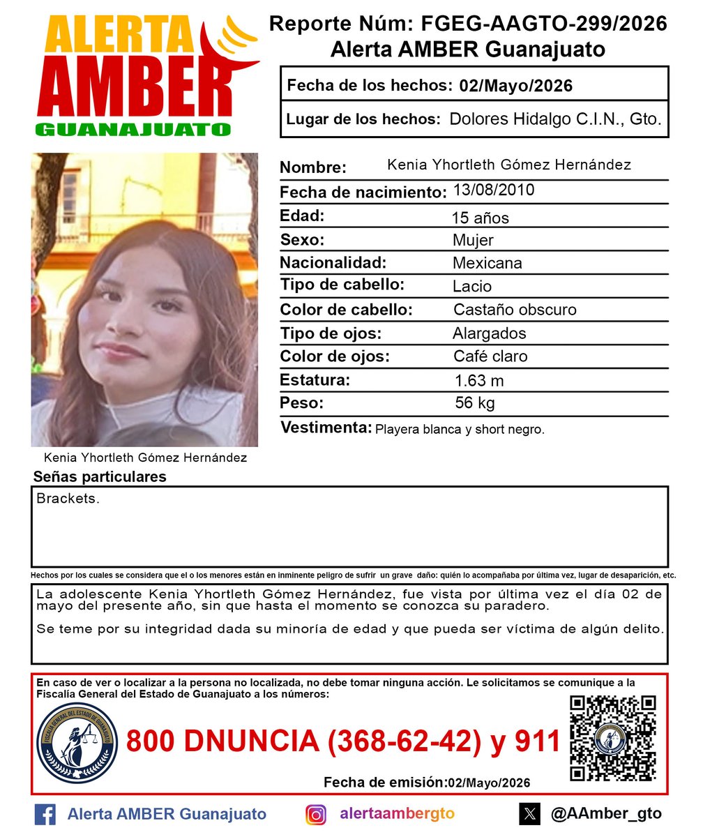 Alerta AMBER GTO. tweet media