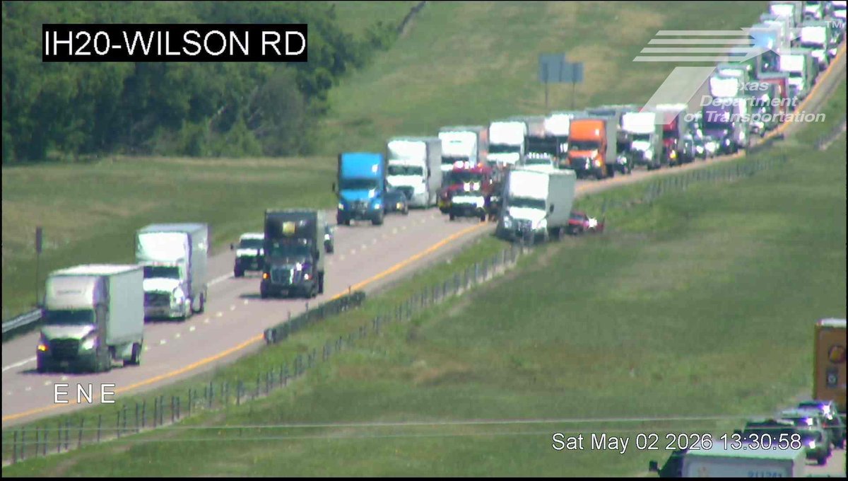 Terrell: WB IH-20 @ FM 429, a wreck takes away the left lane slow