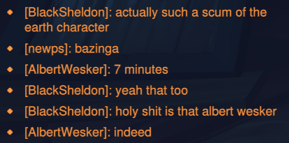 nereeitor's tweet photo. Only thing I like about Overwatch is roleplaying as Albert Wesker on game chat lmao https://t.co/4PV5vCarGL