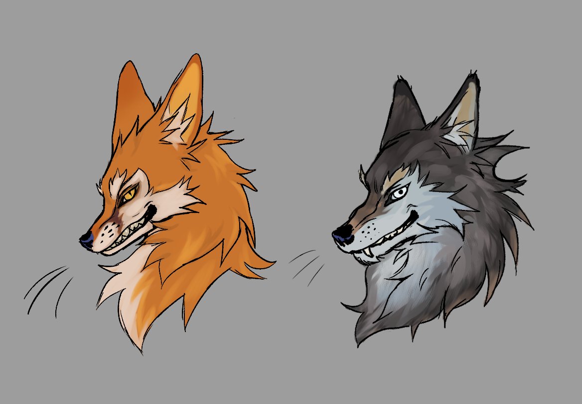 _agermurn's tweet image. fox\wolf practice
#fox #wolf #art