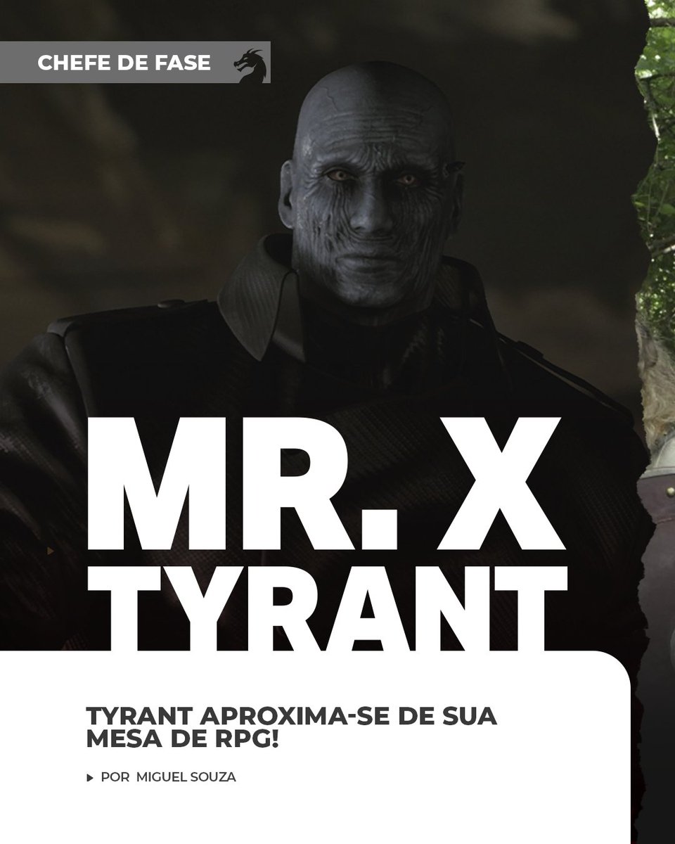 jamboeditora's tweet photo. ☣️ Diretamente de Raccoon City para o CHEFE DE FASE! @_Miguel_Souza transforma Tyrant, o soldado imparável de #ResidentEvil, em um desafio para os jogadores de #Tormenta20 e #3DeT Victory 🧨
🎲 Nas DICAS DE MESTRE, @thiagorosarpg discorre sobre uma das grandes dúvidas dos RPGistas: afinal, qual a importância da interpretação na hora do jogo?