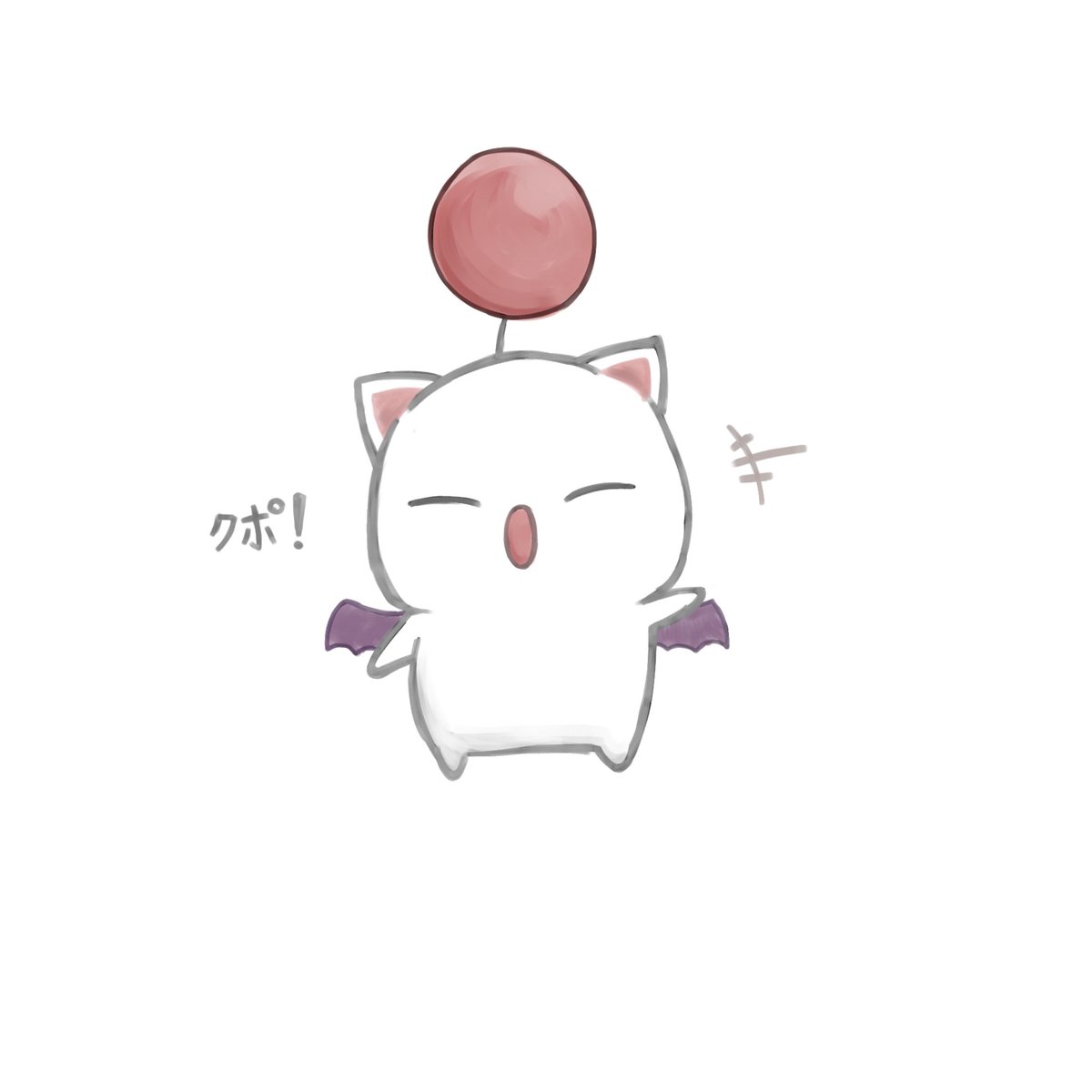naho_bino222's tweet image. モーグリ
 #イラスト  #モーグリ  #FF