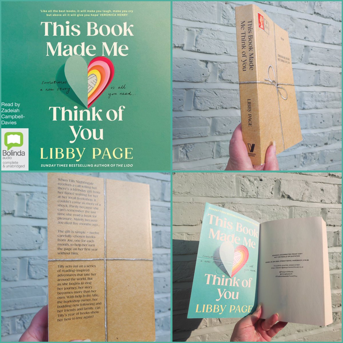 BookMinxSJV's tweet photo. If you've been desperately waiting for a novel that's the love child of #PSILoveYou & #LostForWords then run to @LibbyPageWrites #ThisBookMadeMeThinkOfYou. Documenting 18 months of Tilly having to navigate life without Joe, it's a love letter to the power books have to heal a 💔. https://t.co/wx06pCIXYp