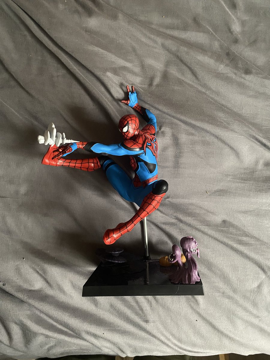 PropWey's tweet image. Marvel Rivals Spider Man Statue #marvel #marvelrivals #spiderman #mcfarlanetoys