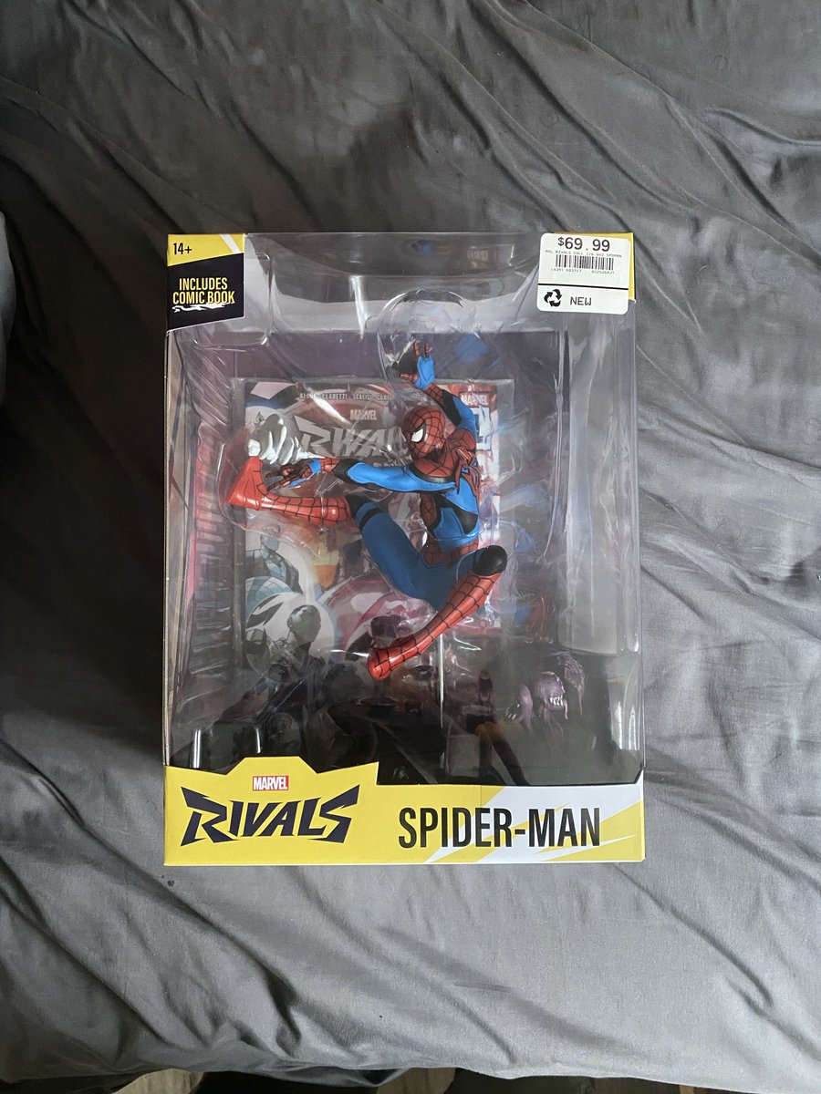 PropWey's tweet image. Marvel Rivals Spider Man Statue #marvel #marvelrivals #spiderman #mcfarlanetoys