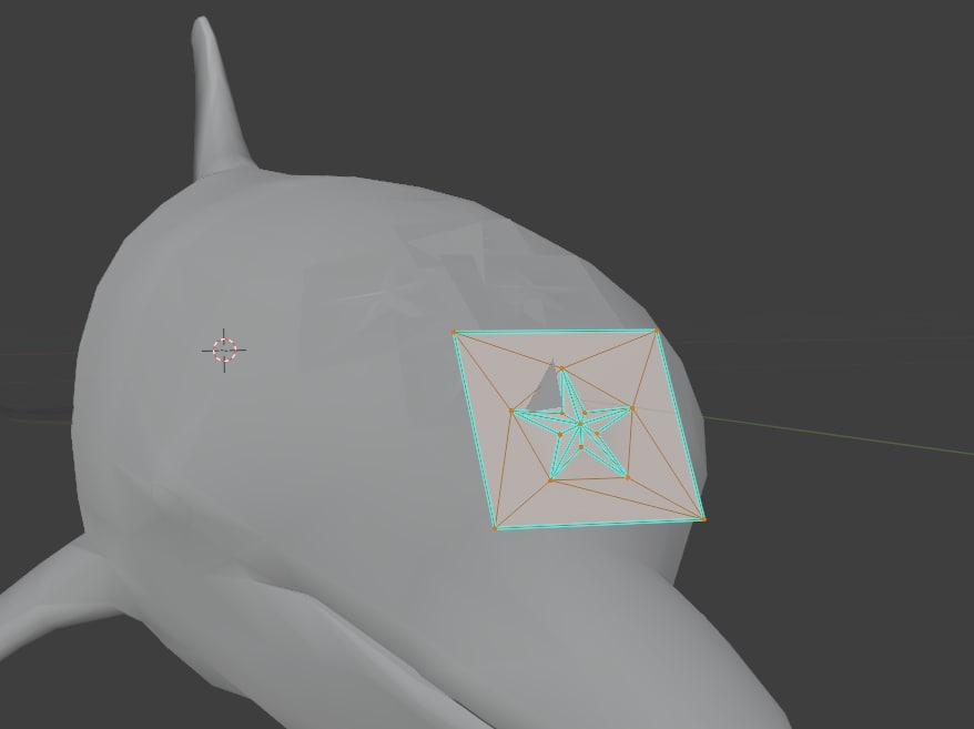 eccoonline's tweet photo. Stars on Ecco's model in DoTF are also meshes. This helps make them sharper without a higher res texture.
Same model is reused for all other bottlenose in the game, only texture is made transparent.
Doesn't work too well in beta, see if you can spot the impostor! https://t.co/BdJbRuZhMC