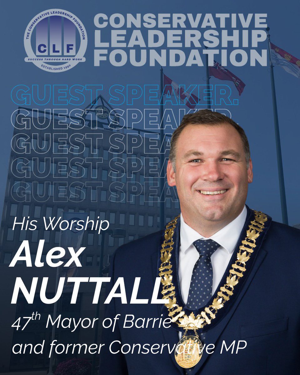 CLF_Training's tweet photo. Running from outside City Council, former Conservative MP Alex Nuttall @alexfrombarrie beat the odds—and the frontrunner—to become the 47th mayor of Barrie, Ontario.

Get the best insights from one of the closest races, only at the CLF.

👉 RSVP: https://t.co/bkmEylJI6Q https://t.co/8ZqBhxEzTs