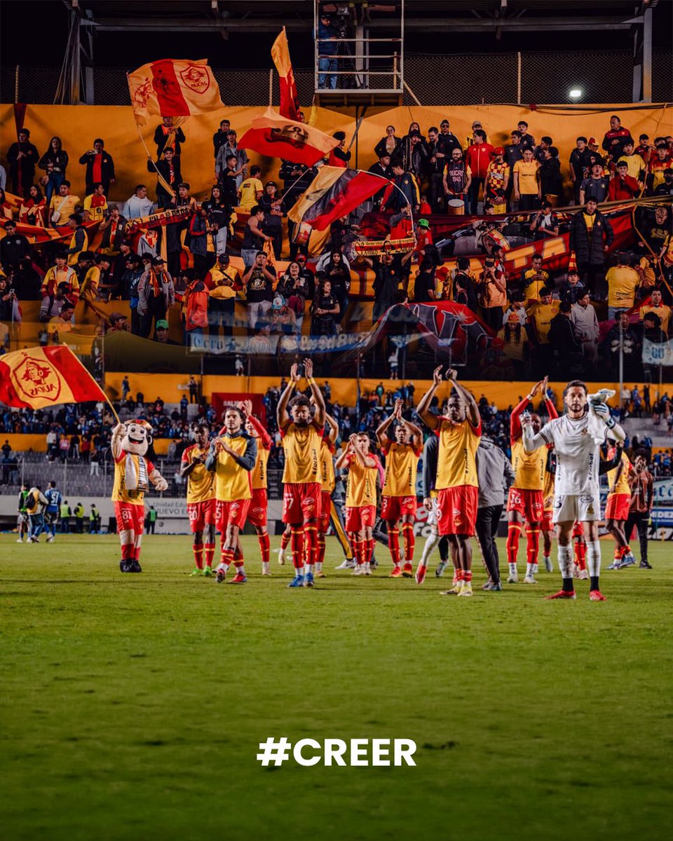 Seguimos trabajando, creyendo y sintiendo el respaldo de nuestra gente, del verdadero hincha de Aucas que nos apoya e impulsa.

El camino continúa y lo vamos a recorrer juntos.

Nos vemos el sábado en nuestro próximo partido para empujar desde las gradas y volver a celebrar.