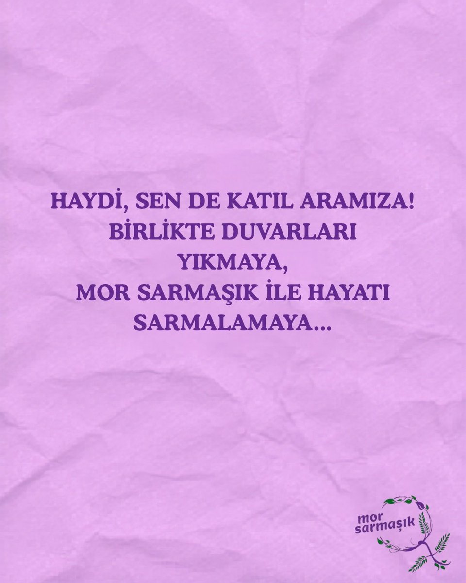 Mor Sarmaşık İzmir tweet media