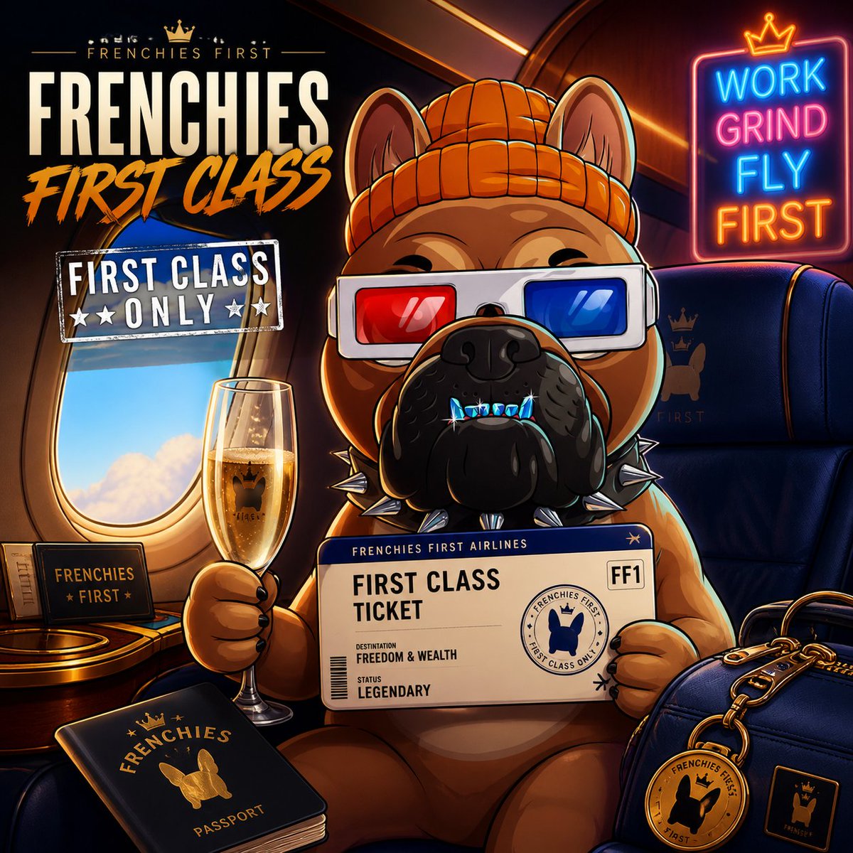 Early Alpha

Turn on notifications for <a href="/FrenchiesFirst/">First-class Frenchies</a> 🔔

• Supply: 2222
• Price: TBA
• Chain: APE 
• Founder: <a href="/TheDonDiablo777/">DonDiablo777 🐯🦍</a> 
• Artist: <a href="/Unclemac/">Uncle Mac 🟨⛏️</a> 

Showing support now and being early matters most.

DON'T FADE.