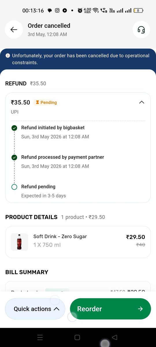 taslim00's tweet photo. @bigbasket_com @bigbasketblog @BigBasketTech Totally disappointed from Bigbasket

FraudBasket https://t.co/rPDm0x7zWp