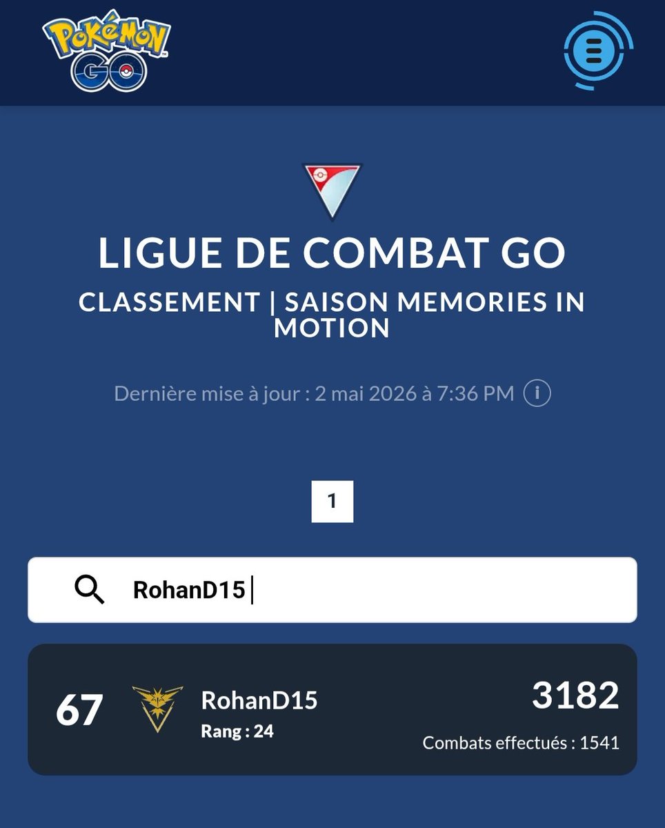 PoGoRohanD15's tweet photo. Sans aucun doute ma meilleure saison en PVP dans Pokémon Go, merci Pingoléon / Chrysapile / Grodoudou ❤️ https://t.co/mXXlDqhOn3