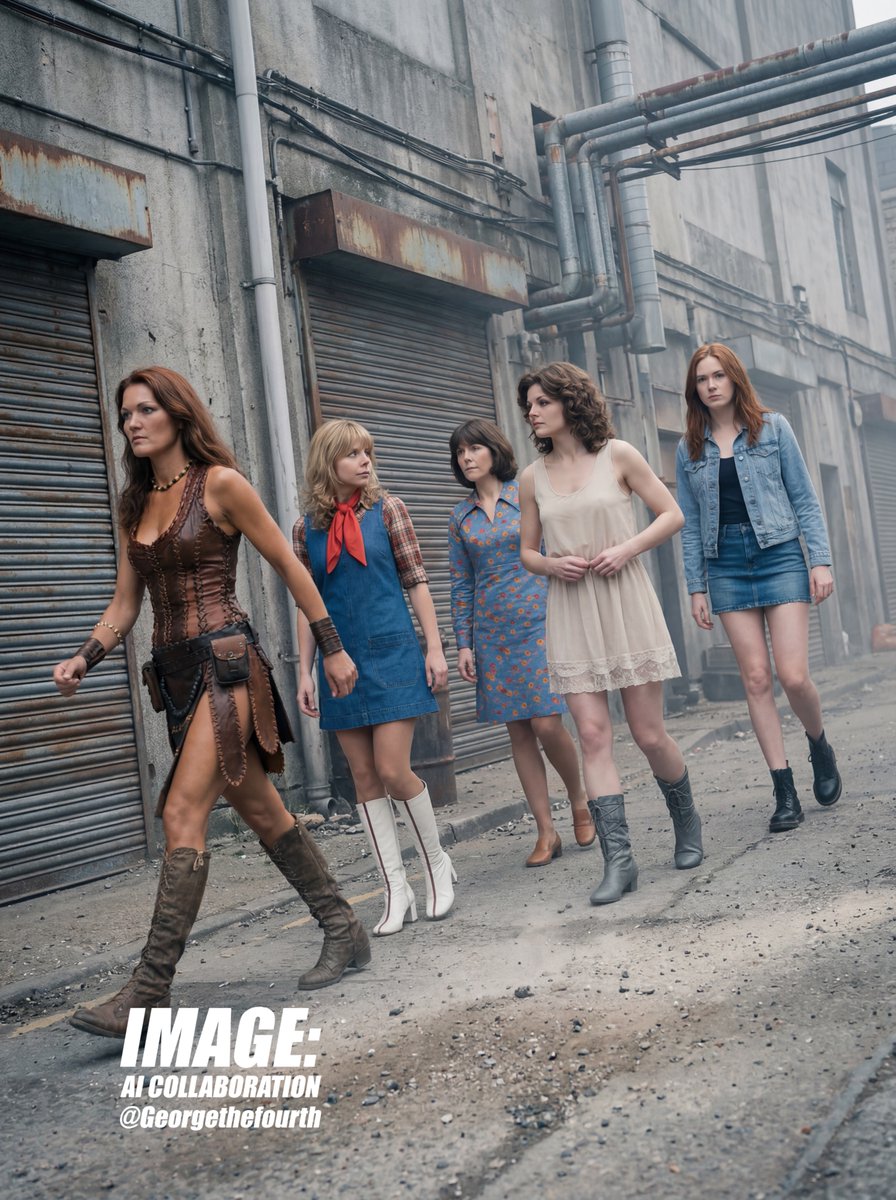 georgethefourth's tweet image. Doctor Who girls on a mission. #DoctorWho