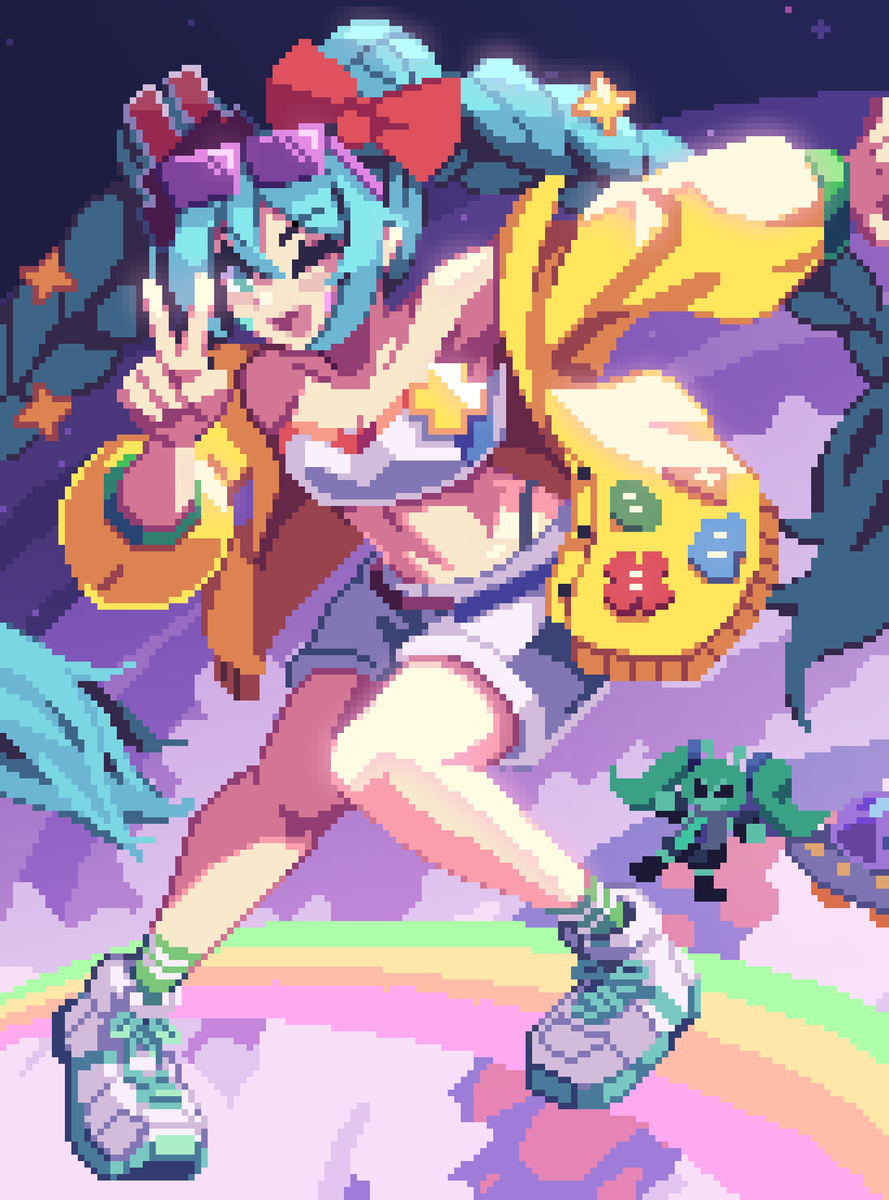 InxanityOCE's tweet image. Radiant Revival Miku

#pixelart