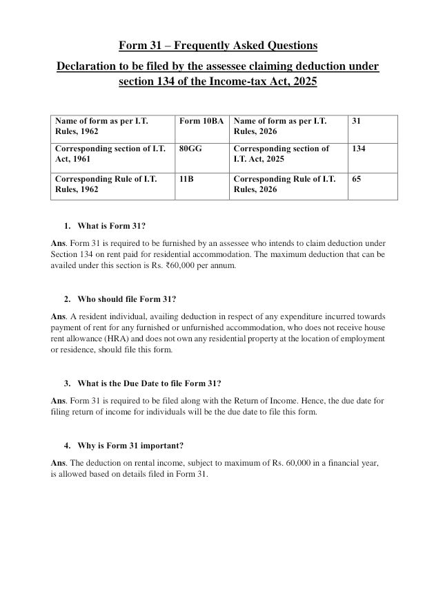 RahulSharma678's tweet image. Government won’t remind you… but I will 👇
If you’re paying rent &amp;amp; NOT filing Form 31,
you’re literally losing ₹60,000 tax benefit.
No Form 31 = No deduction ❌
#TaxAlert #IncomeTax #ITR2026 #TaxPlanning #FinanceAct