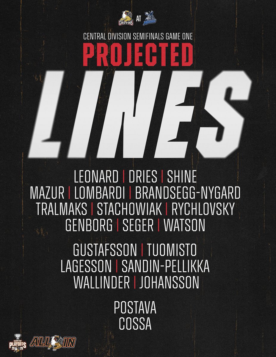 griffinshockey's tweet image. Whole squad ready 🫡