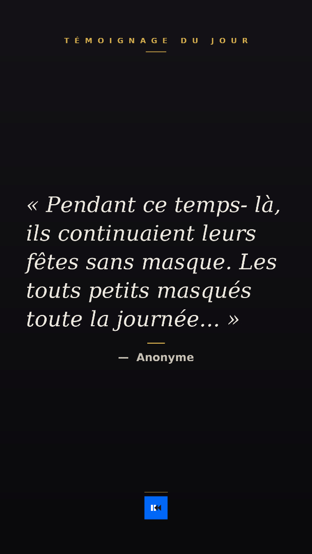 NiONiPardon's tweet image. Avant qu'on tourne la page comme si rien ne s'était passé.
Une voix chaque jour, pour que la mémoire tienne :

👉 nonp-temoignages.pages.dev
#NiOubliNiPardon #Témoignage
