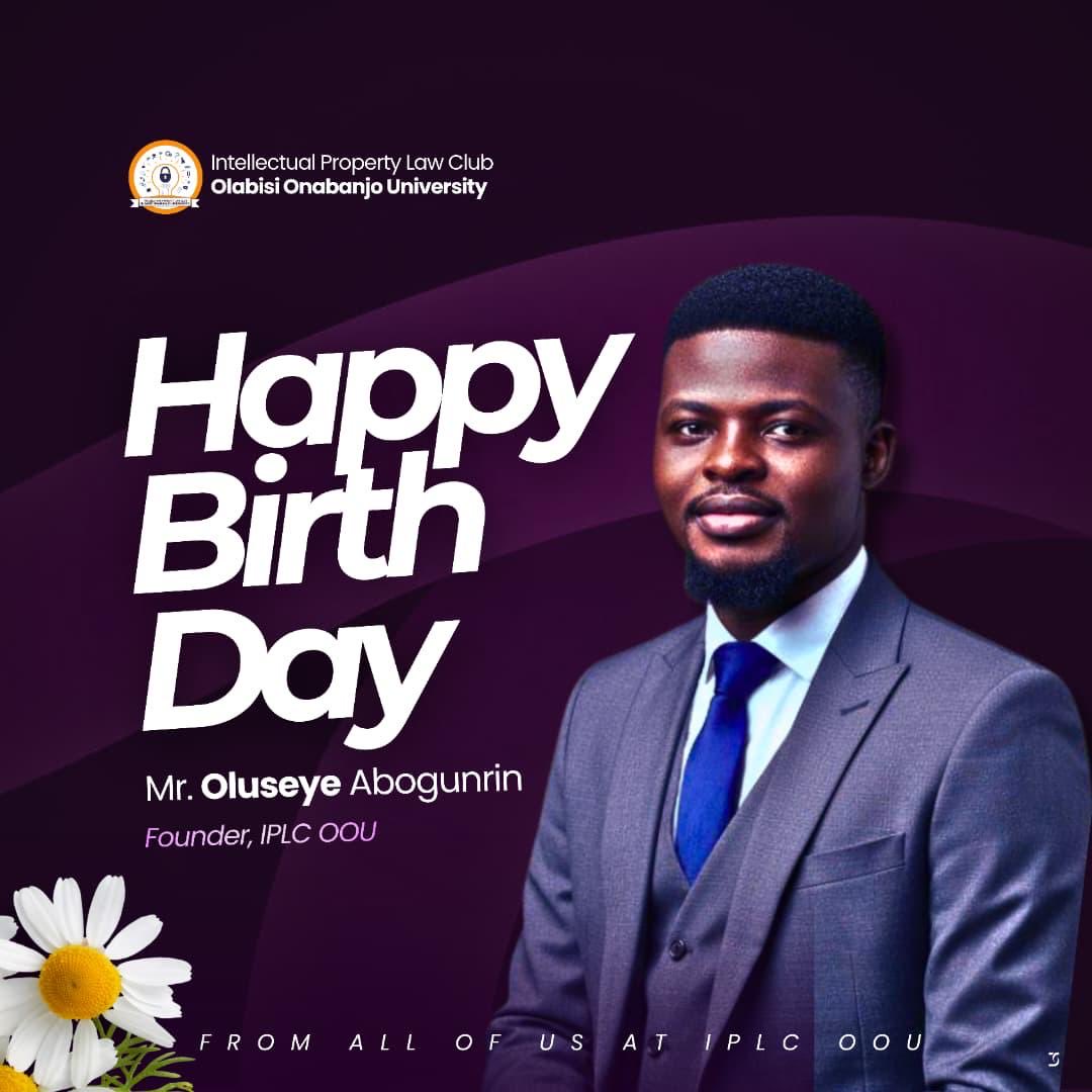 ipcluboou's tweet photo. Happy Birthday to our esteemed Founder, Mr. Oluseye Abogunrin! 🎉

Today, we celebrate the visionary mind whose passion and dedication laid the foundation for the growth of the IPLCOOU. May this new year bring you greater achievements, joy, and continued success in all you do. https://t.co/S3KjPVEN8m