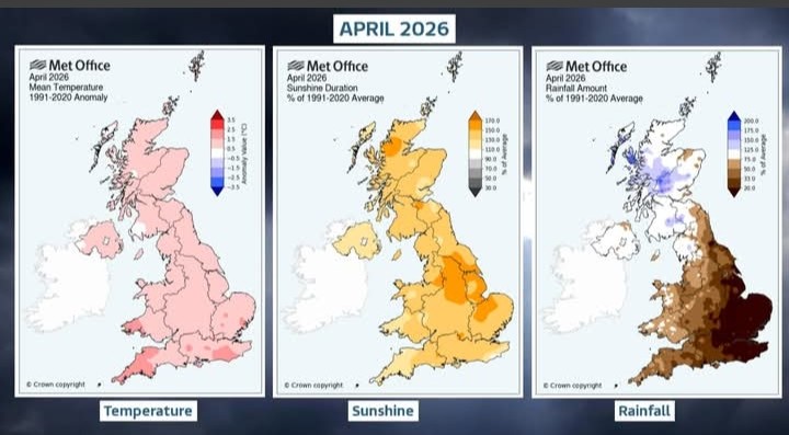Piers_Corbyn's tweet image. Howzat! Weatheraction.com long range forecast (2m ahead) for warm,  sunny, dry APRIL confirmed.