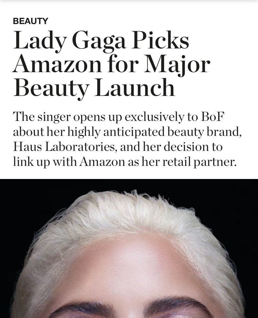 Ah yes Lady Gaga, famous Bezos boycotter