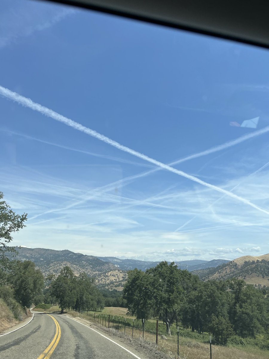 NathanKenney10's tweet photo. With the prices of fuel rising I wonder what the cost to continue spraying this much is. If it has such a small effect on the weather like they say I’m also curious what the return on capital is. https://t.co/Kq0Fmy5yJH