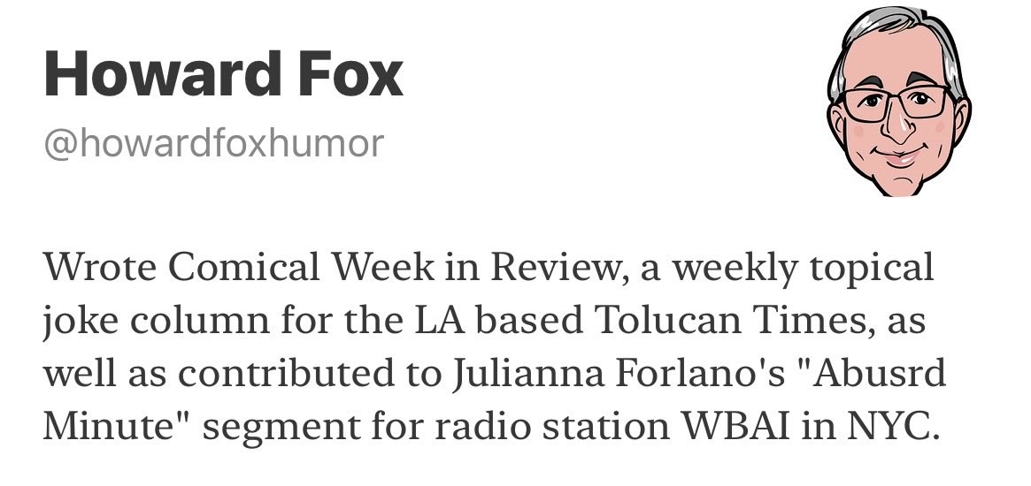 Howard Fox tweet media