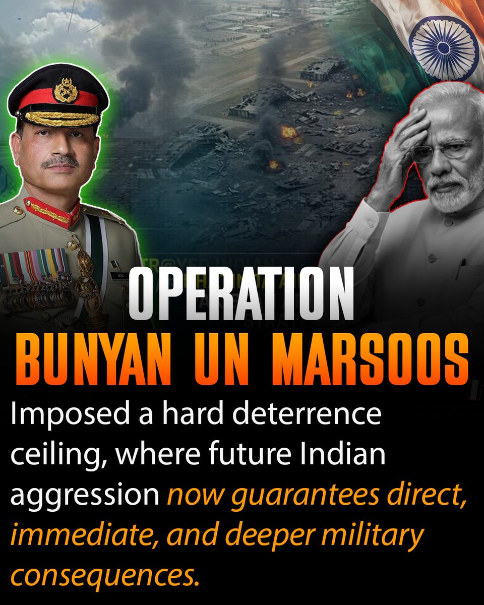 WorldNow12597's tweet image. From the shores of #Sindh to the success of "Bunyan-ul-Marsus," India’s inflated #military narratives have crumbled. Pakistan’s organized and effective counter-strategy has decisively unmasked Indian military #arrogance and #misconceptions. 🇵🇰💪

#pakistan #brøndby