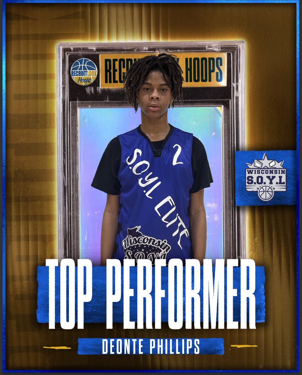 RL_Hoops's tweet photo. 2028 | Deonte Phillips | #RLHoops

⭐️ Savvy combo guard; gifted 3-level scorer
⭐️ Speedy and crafty driver who finishes through contact; routinely makes high degree of difficulty shots
⭐️ Two-way player; pesky on-ball defender who consistently beats offensive player(s) to the spot
⭐️ GREAT rebounder at his size & position
⭐️ 27 points Vs. Mid Pro East
