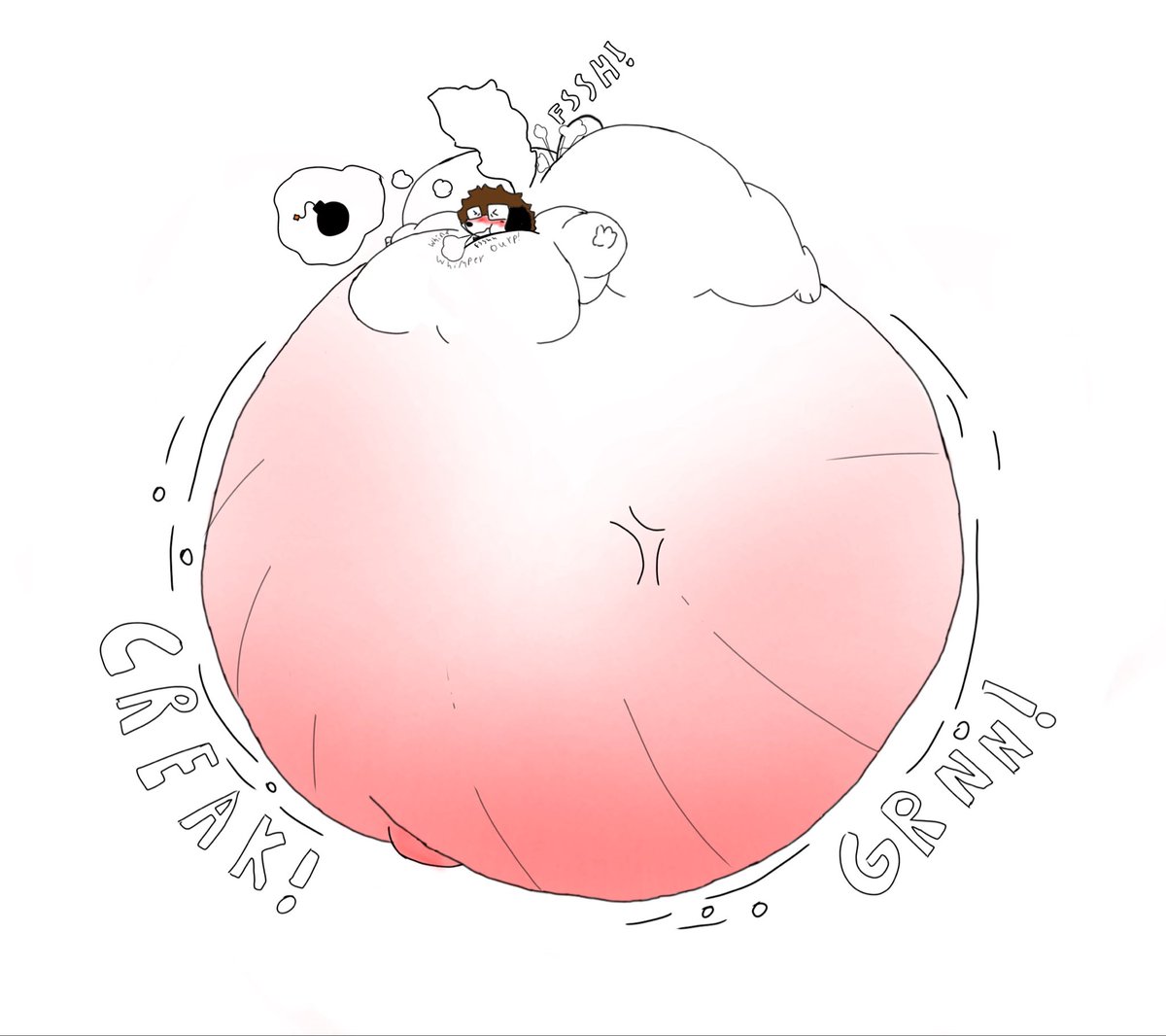 P0NDERRZ's tweet photo. Yo dude I think u should get the air tank out of ur ass I think ur gonna pop 

(Cw inflation) https://t.co/v0kafgkWsZ