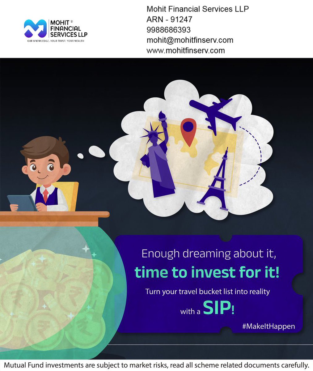 mohitfinserv's tweet photo. Turn Your Travel Dreams Into Reality with SIP https://t.co/vwRAkkbU0X