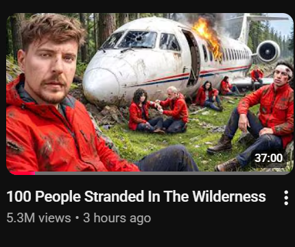 zxvc2's tweet photo. @MrBeast what is this PR Friendly ass title? 😭 https://t.co/x5uu3qFlst