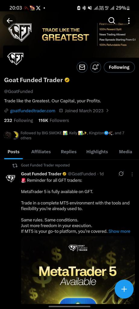END3R_F_X's tweet photo. @Kelvintalent_ @GoatFunded @EdwardXLreal @princess_mmasi @NIKHIL_500 Done just lost my acct on Friday.  Give me a chance to go again https://t.co/wsBehBb4qa
