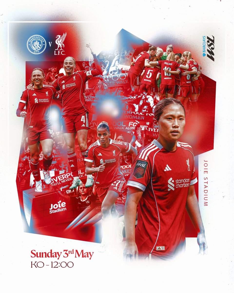 LiverpoolFCW's tweet image. 🔴 MATCHDAY 🔴

We travel to face Manchester City in our final @BarclaysWSL away game of the season 👊