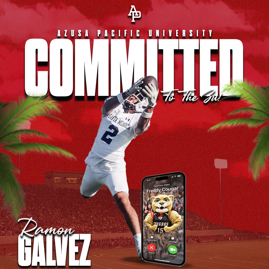 ramongalveziii's tweet photo. COMMITTED 🏠 Thank you to all my coaches the past 2 years at Santa Monica College &amp; thank you to my future coaches for this great opportunity @APUFootball #AGTG @CoachAMedina @34CoachLed @CoachKota @robharding77 https://t.co/ouhIeJsCcE