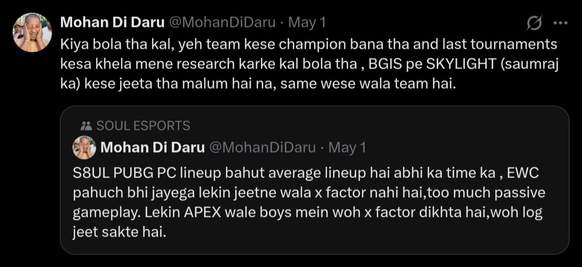 Mohan Di Daru tweet media