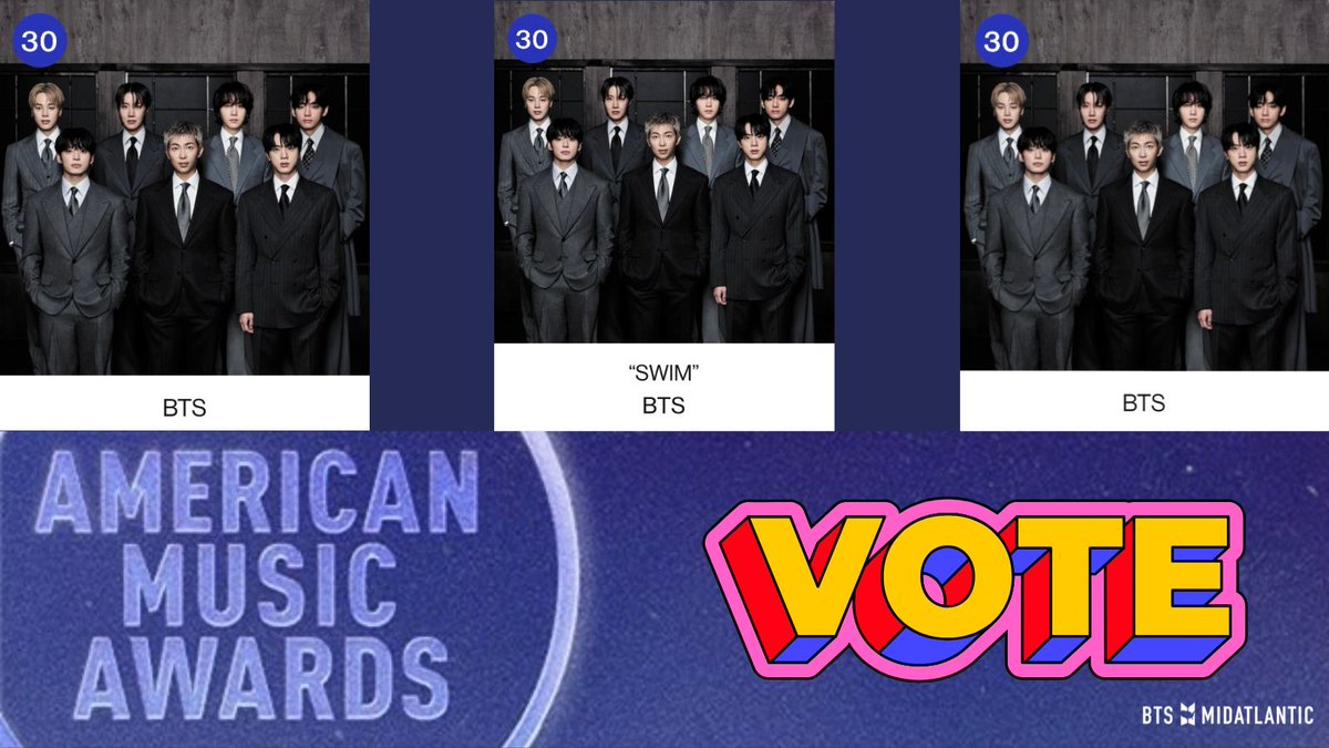 BTSxMidAtl's tweet photo. Here's why you should vote and do it often. Arirang and the World Tour. Every solo album and any form of content they left for us while serving their country. We owe them. Now do your thing🫡 🕵️‍♀️
#BTS_ARİRANG #BTSARMY #aotybts https://t.co/RSwVBfF73D