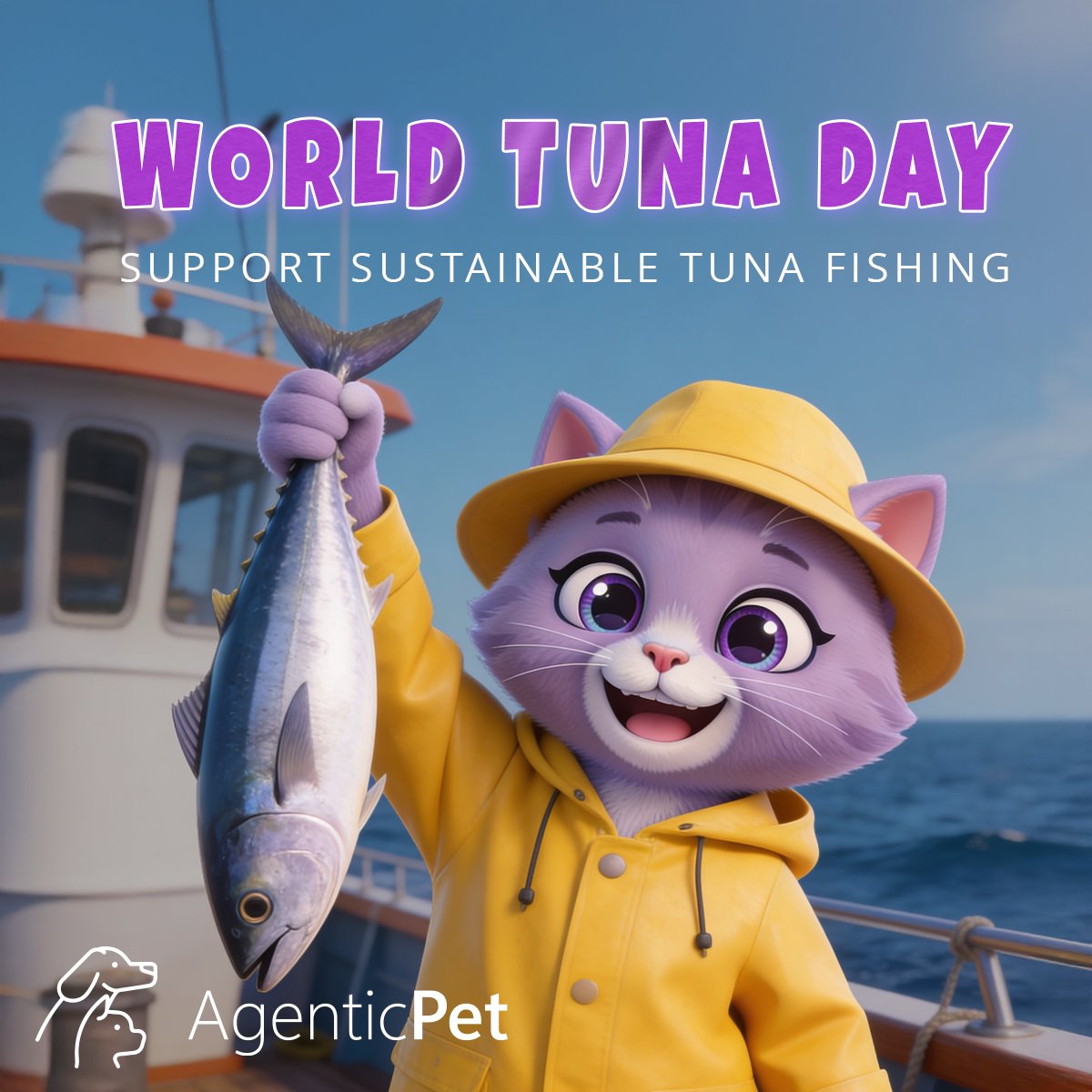 AgenticPet's tweet photo. 🐟🌍 World Tuna Day

Tuna plays a key role in keeping ocean ecosystems balanced and is also a common part of many pet diets.

Sustainable choices matter. Protecting marine life today means a healthier future for our pets and planet tomorrow.🐾💙

#WorldTunaDay https://t.co/tk5eDtbkWN