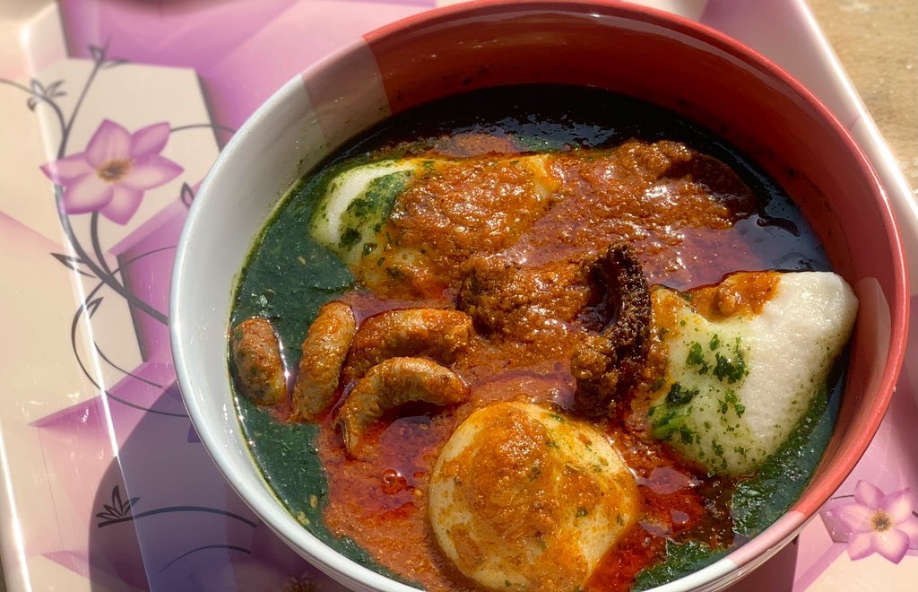 DeeKitchen's tweet photo. Tomorrow’s Menu: Tuo Zaafi  

Start your day right with hot, fresh Tuo Zaafi served with rich, tasty soup. Deliveries available within Accra @ a fee 
 
Orders go out from 10AM sharp  

Call/WhatsApp or DM to place your order  

Don’t miss out on that authentic northern goodness https://t.co/GlDimiSOoO
