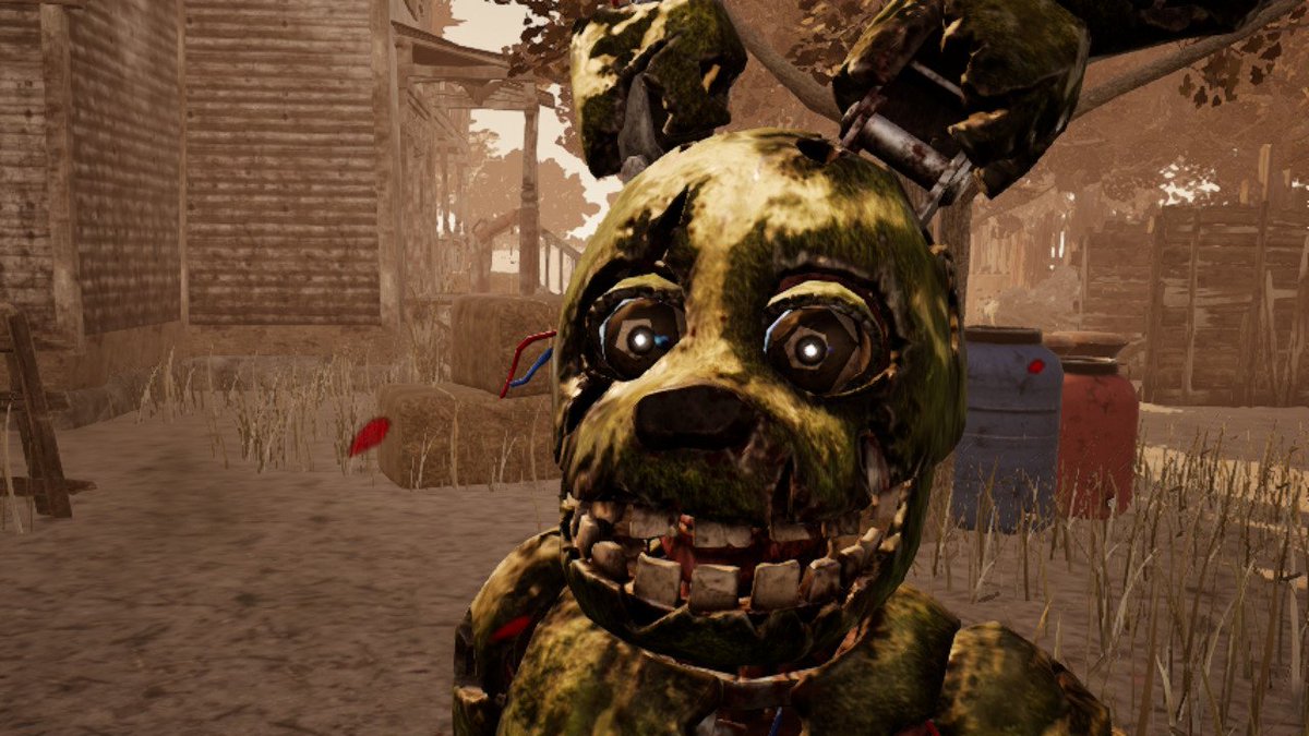 emily_fazbear21's tweet image. I had too much fun with my stinky rabbit man 

#deadbydaylight #fnaf #springtrap