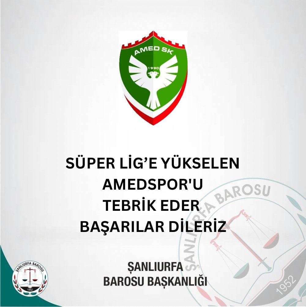 Şanlıurfa Barosu Başkanlığı tweet media