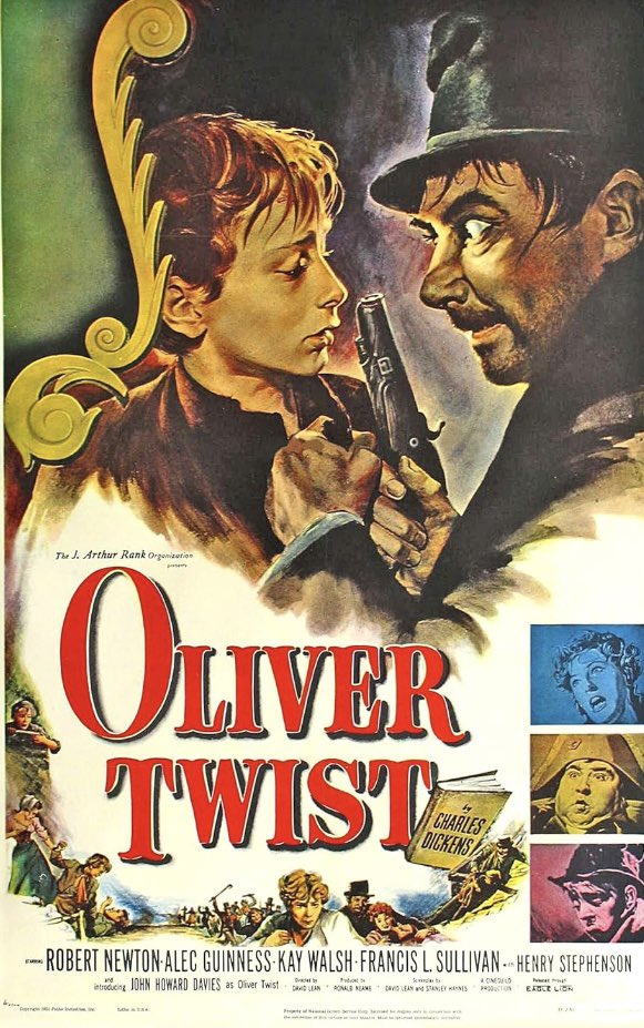 Darrell_Clem's tweet image. Just realized @tcm is showing OLIVER TWIST (1948), brilliant storytelling of a young boy struggling for survival in a Victorian era England fraught with poverty and social injustice.

David Lean’s film is a favorite adaptation of a Charles Dickens novel.
#drama #FilmTwitter