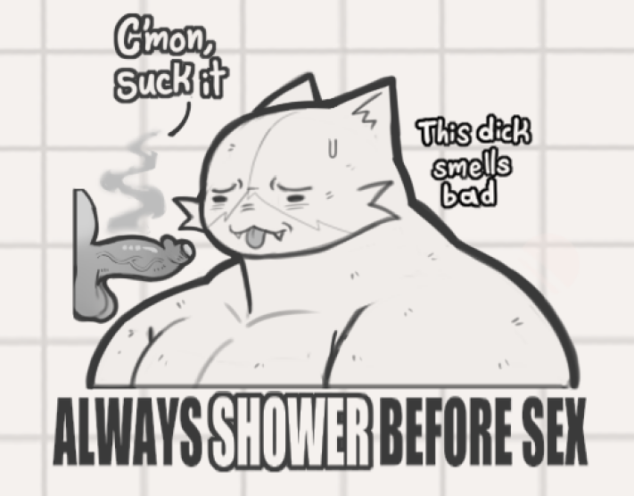 HootPizza1's tweet photo. Despite my smell fetish themed  art, please remember to mantain your daily higiene before any kind of sexual experience, please. https://t.co/qgRwtEDhnG