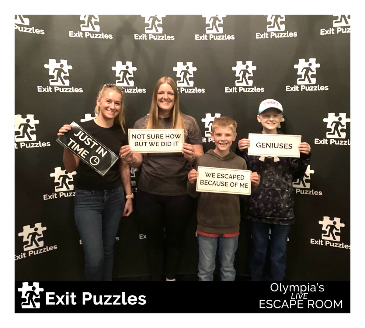 ExitPuzzles's tweet image. Fantastic teamwork guys! Everyone worked really well together 😃

ExitPuzzles.com - Olympia Escape Room 

#EscapeRoom #EscapeRooms #Olympia #WashingtonState